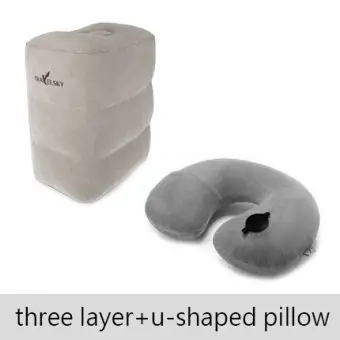Travelsky Travel Pillow For Airplane Kids Sleeping Large Valve
