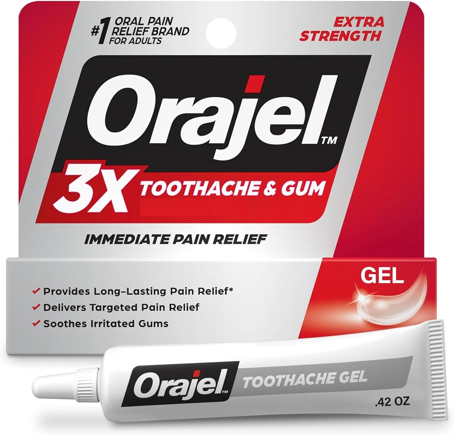 Orajel Dental Gel Rapid Toothache Relief Toothache Gum Pain
