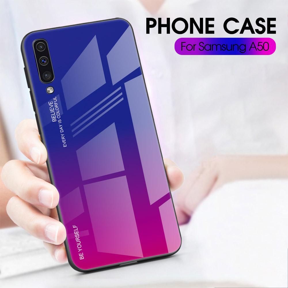 สำหรับ Samsung Galaxy A50s Casehard Gradient Glass กันกระแทก Glossy 