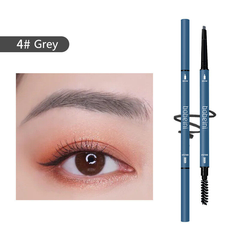 6 Color Double Head Eyebrow Pencil Waterproof And Sweatproof Eyebrow Pencil Natural Long Lasting with Eyebrow Brush