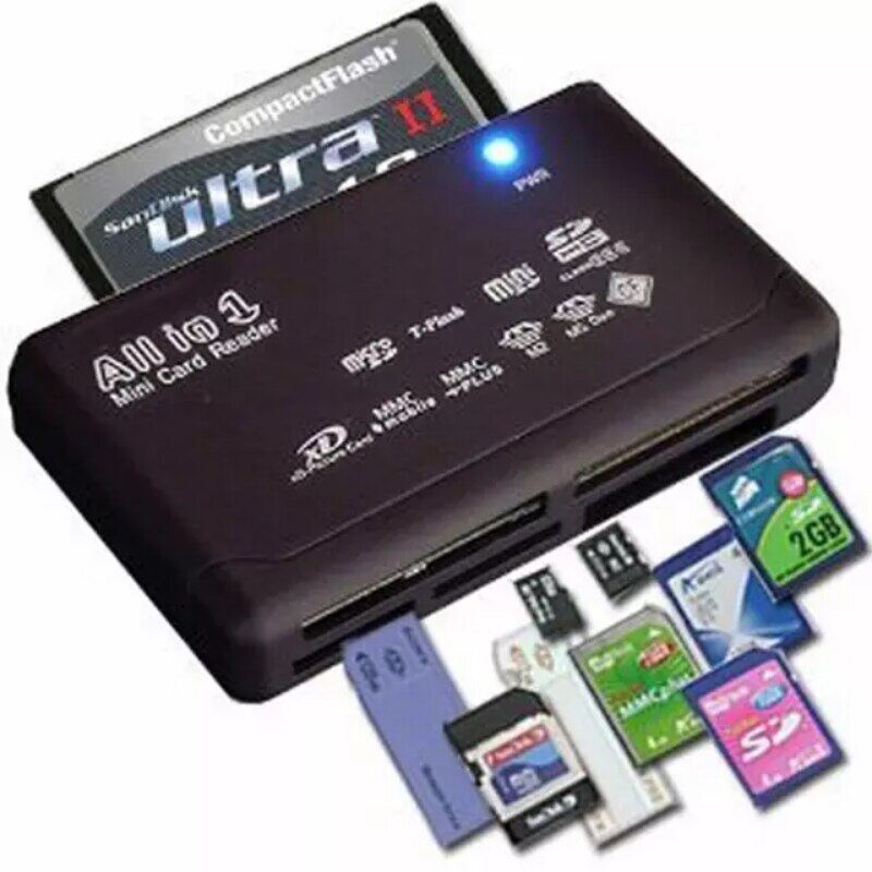 Mini Memory Cardreader All In One Card Reader USB 2.0 480Mbps Card Reader TF MS M2 XD CF Micro SD Carder Reader