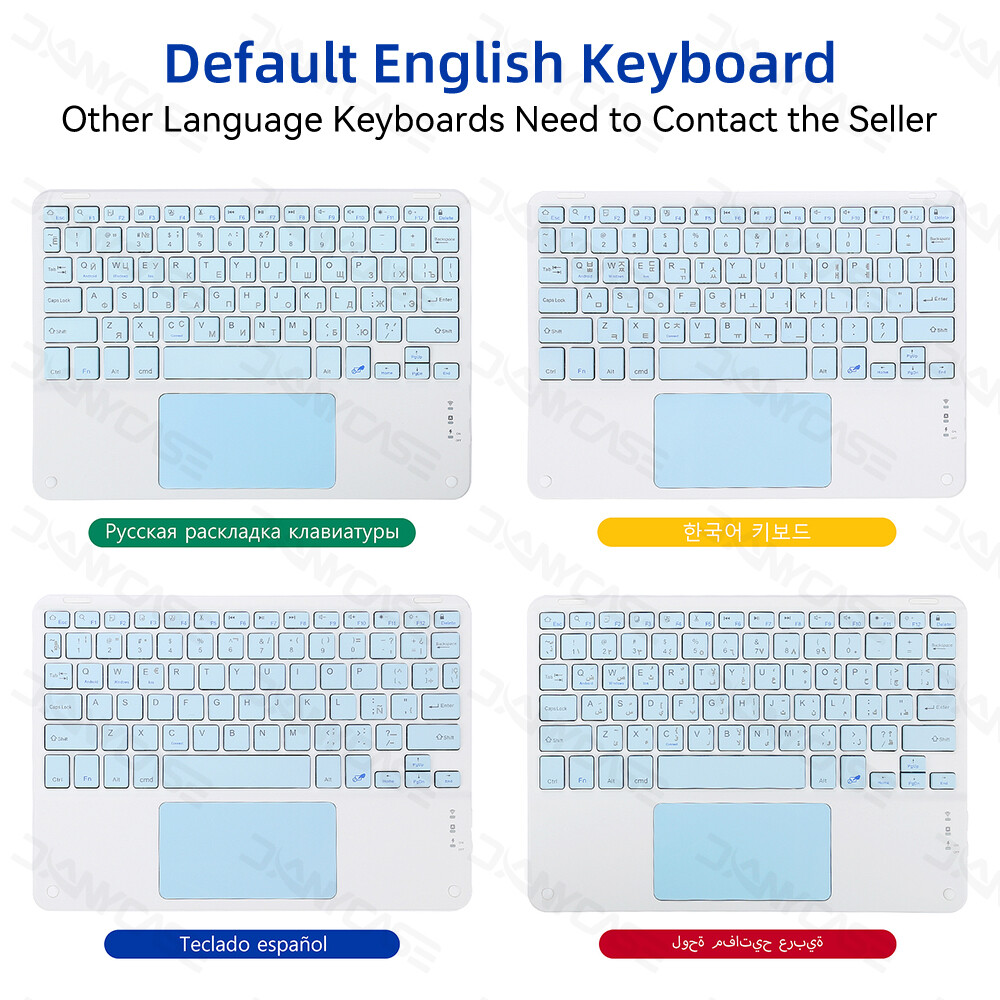 Wireless Keyboard For Tablet iPad iPhone Bluetooth-compatible Rechargeable 10inch Keyboard