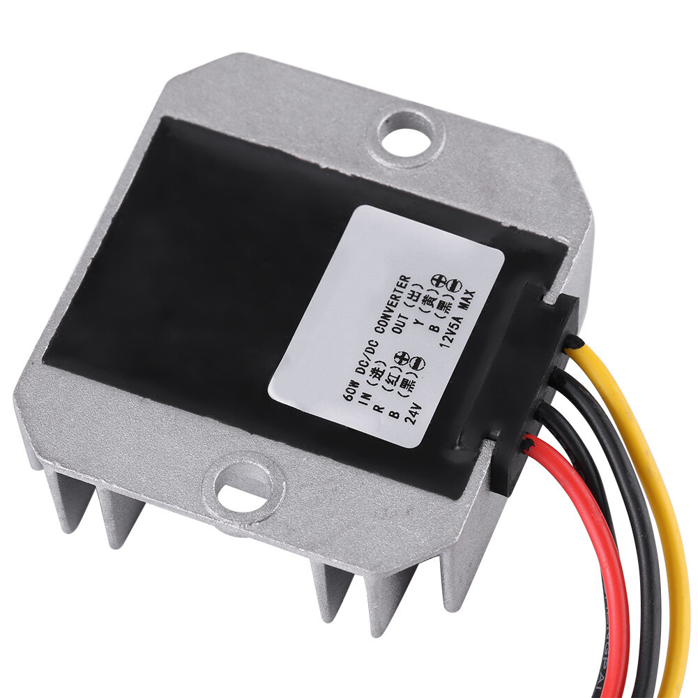 DC-DC 24V To 12V 5A 60W Voltage Step Down Voltage Module Step Down Module Buck Power Power Step-down Module Supply Converter for Car Vehicle