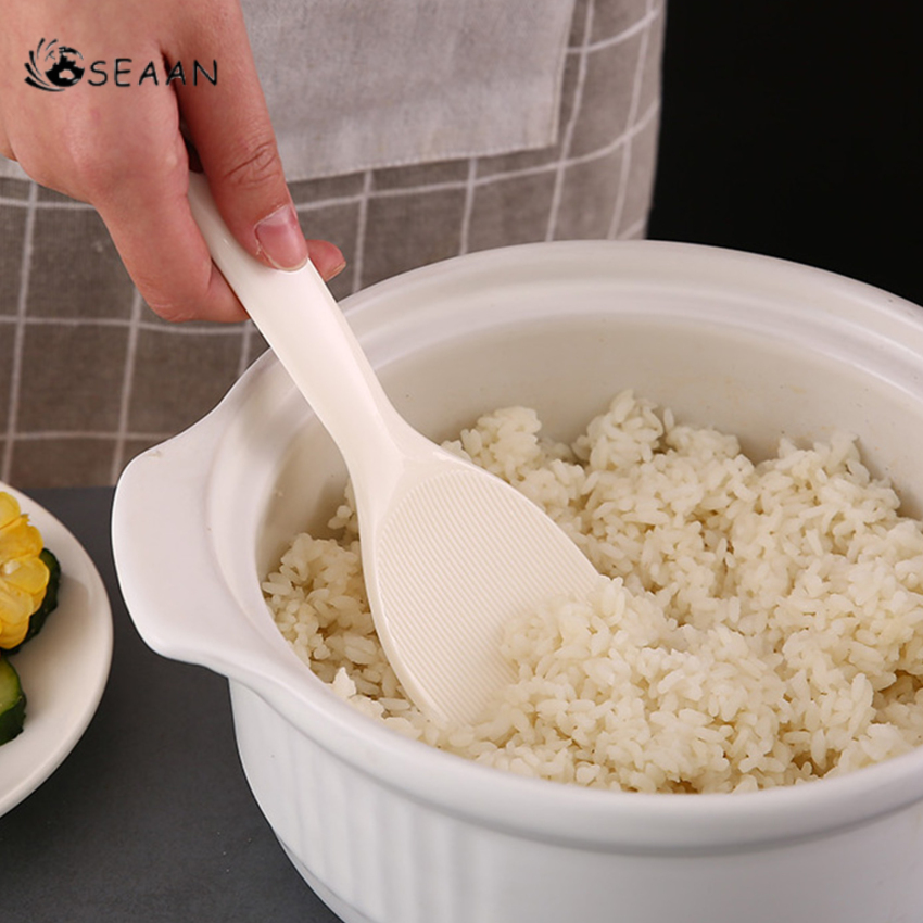 Xới Cơm MUỖNG CƠM Xẻng Xúc Cơm Bằng Nhựa Muỗng Cơm Giá Để Muỗng Đứng Chống Bụi Muỗng Cơm Kèm Hộp Đựng Cho Khách Sạn Nhà Hàng Nhà Bếp Nhà