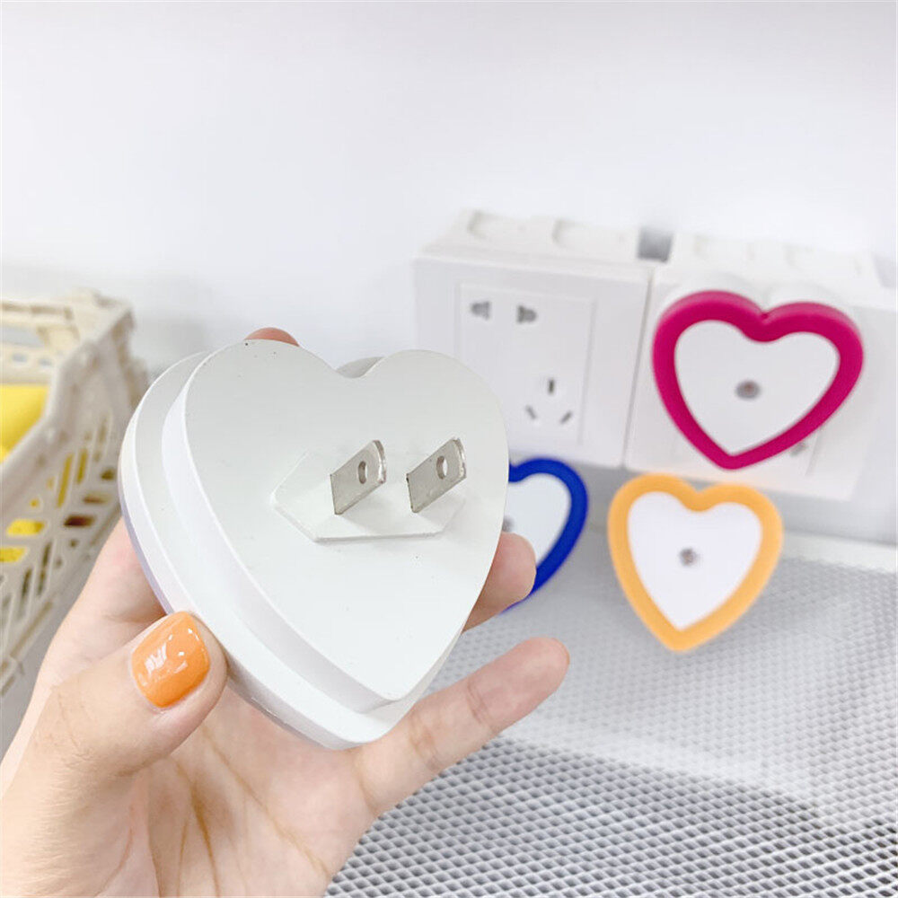 Sanhe Love LED Night Intelligent Light Control Induction Heart-shaped Night Light