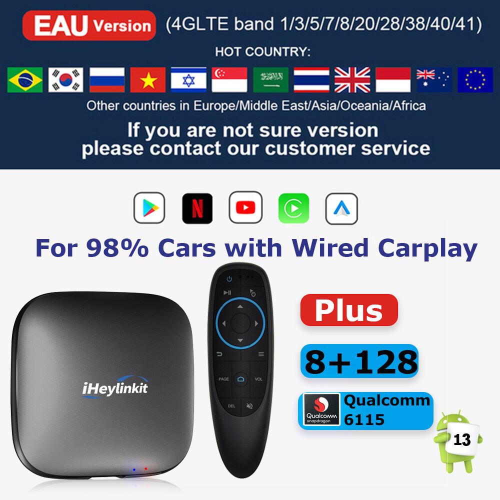 Carplay Ai Box Android 12 8 + 128GB Wireless Carplay Wireless Android ...