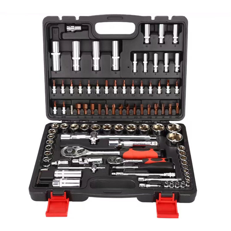 Ratchet wrench glove barrel tool set 46 pieces multifunctional combination auto repair auto maintenance quick repair tool