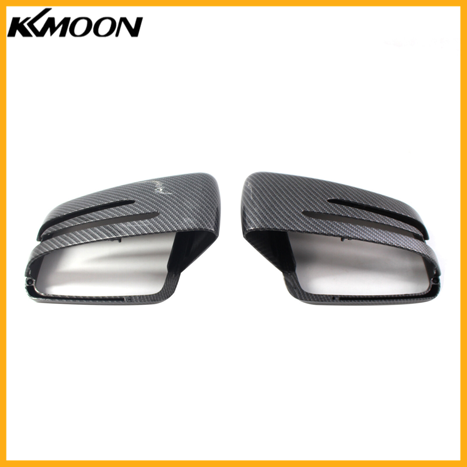1 pair rearview mirror cover carbon fiber replacement for benz e c-class w212 w204 w221 2009-2013