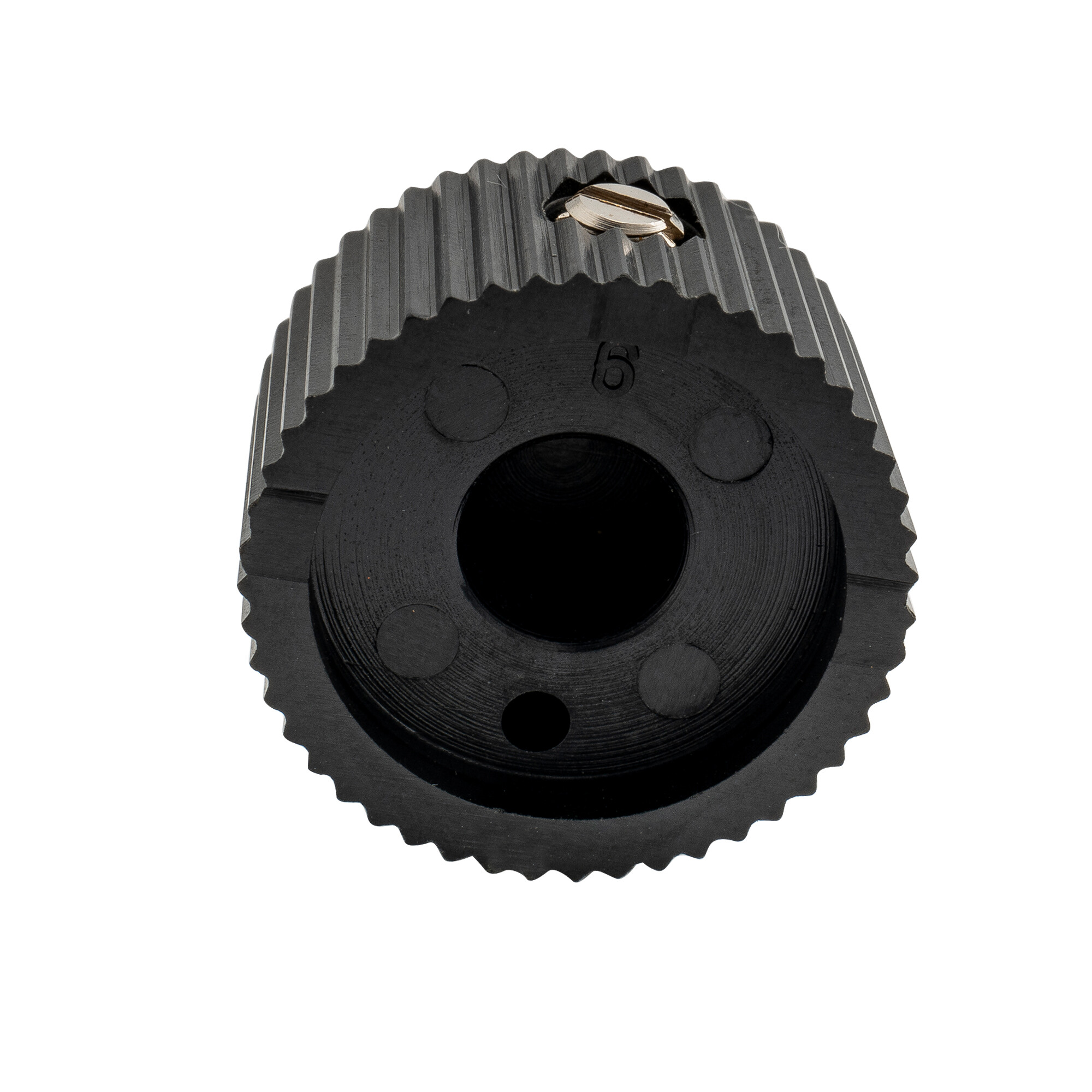 Musiclily Pro Đế Quốc 1/4 inch Nhựa cổ điển Thùng Bộ khuếch đại âm thanh Guitar núm điều khiển với bộ vít cho Fender amp phong cách phổ chậu (Bộ 6)