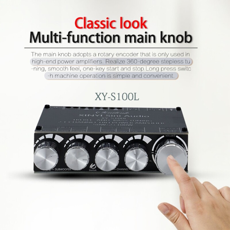 XY-S100L 2.1 Channel Adjustable Bluetooth-compatible Digital Power Amplifier Module Electronics with Treble and Bass