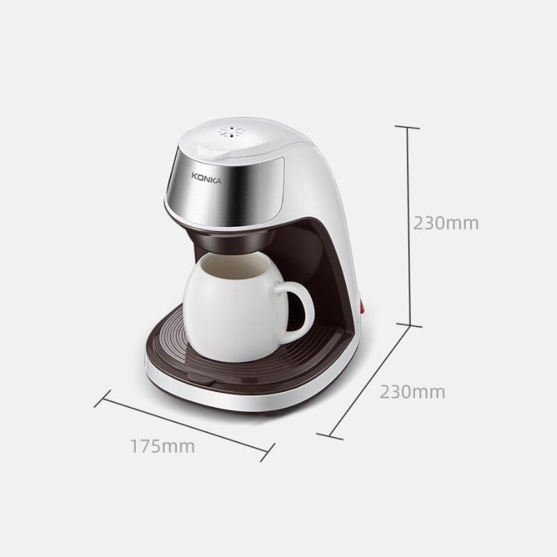 220V/0.3L/450W Automatic Coffee Machine Drip Coffee Maker Portable For Office Home Kitchen Tea Coffee Machine Small  Appliances
