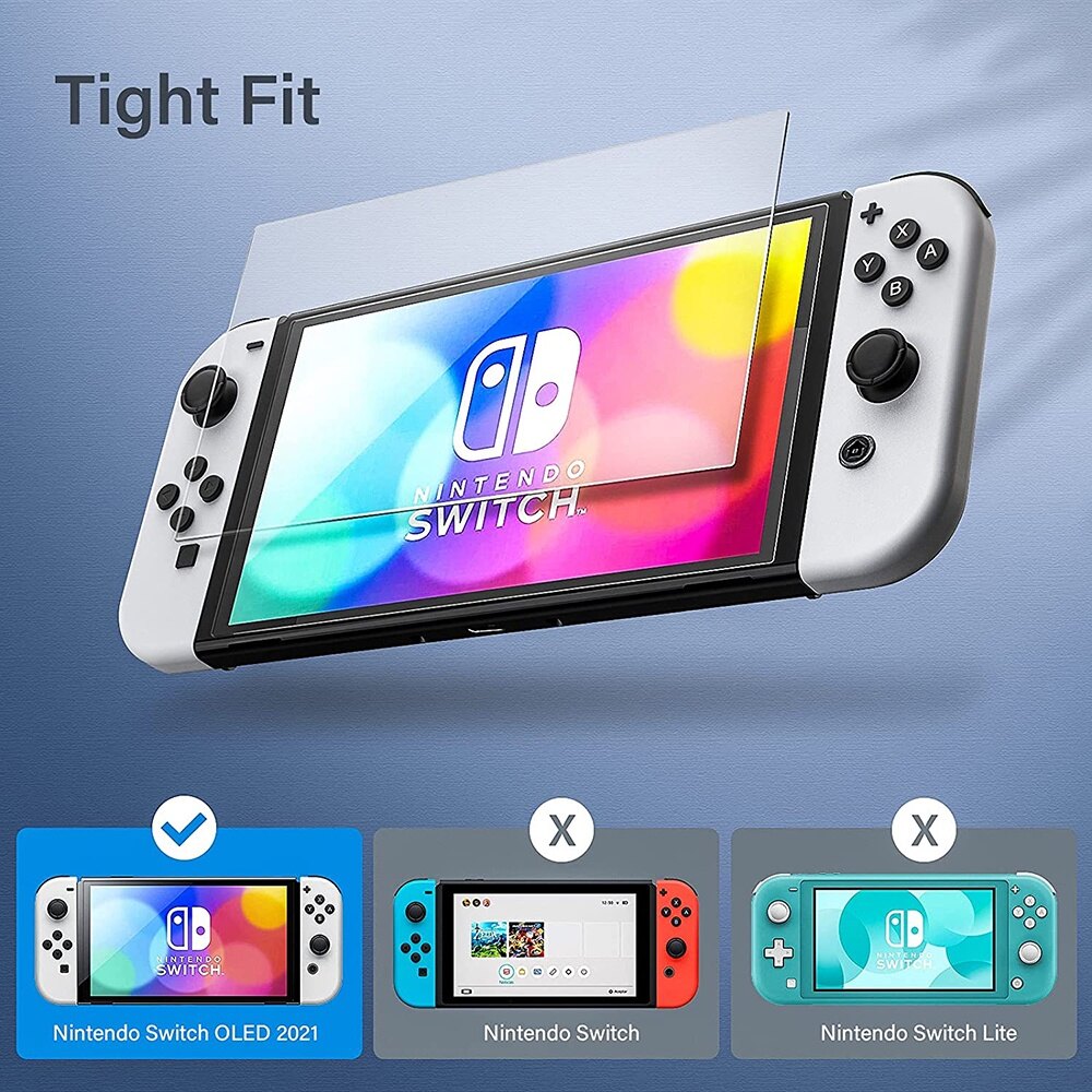 3 Chiếc Kính Cường Lực Cho Nintendo Switch Kính Bảo Vệ OLED Bảo Vệ Màn Hình 9H HD Cho NS OLED Phụ Kiện Trò Chơi