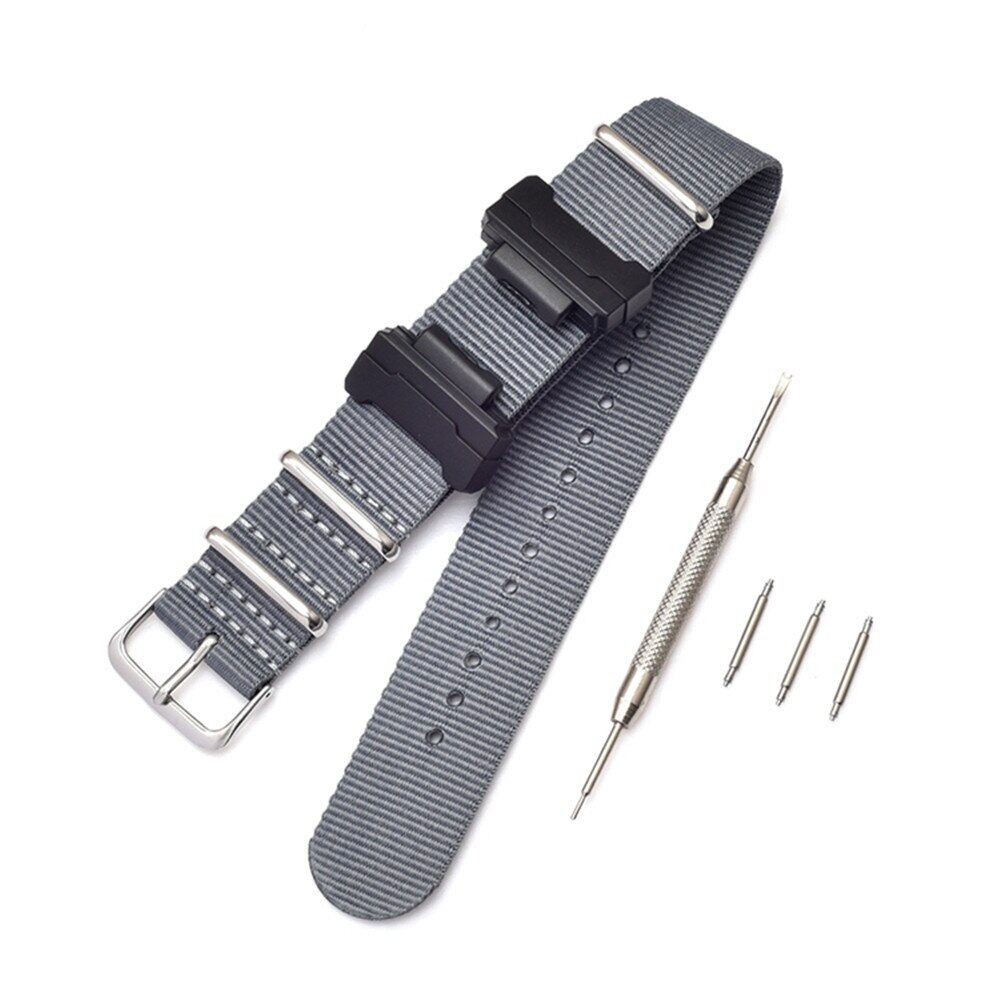 Nato nylon watch band for casio g-shock ga-110/100/120/150/200/300/400 gd-100/110/120 dw-5600 6900 gw-m5610 wrist bracelet strap