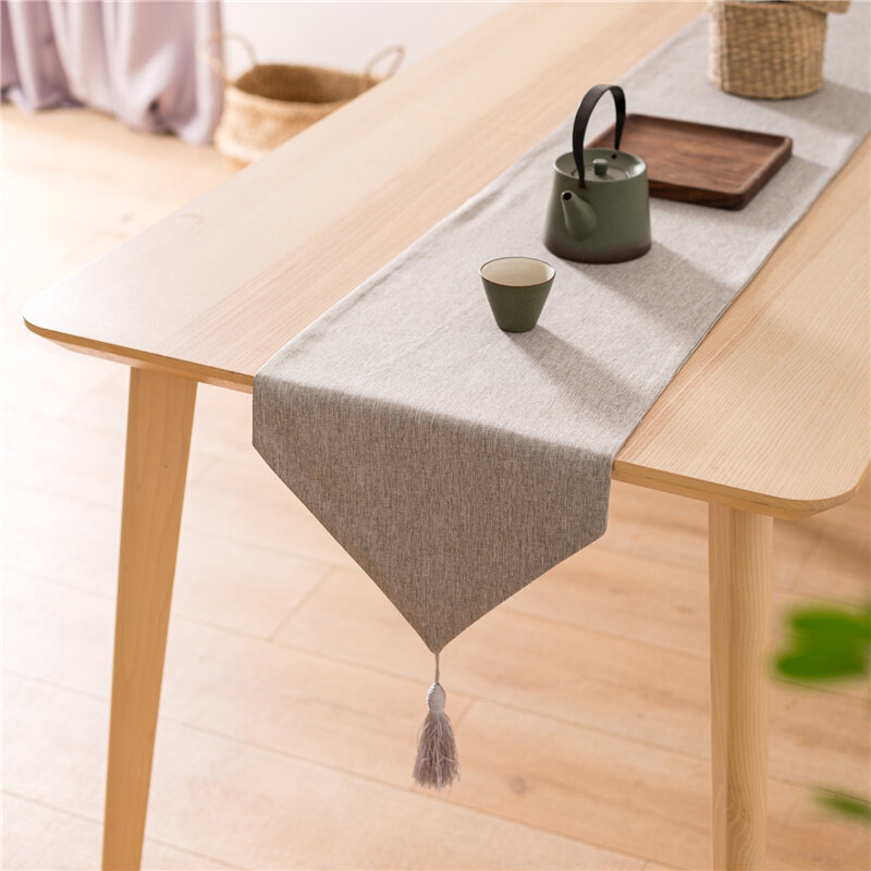 Thợ Săn Trong Mơ, Khăn Trải Bàn Đơn Giản Khăn Trải Bàn Cà Phê Trà Bằng Cotton Nhiều Màu Trang Trí Tua Rua Khăn Trải Tủ Trang Trí Đám Cưới Nhiều Màu