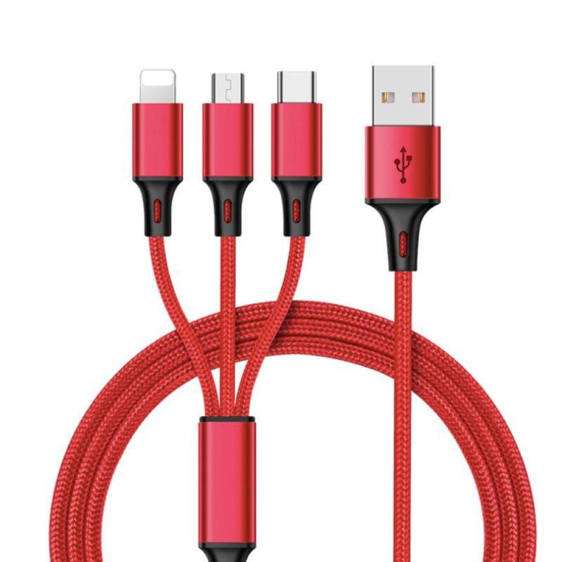 Fast 3 in 1 usb cable super charger cable 3ft multiple ports universal