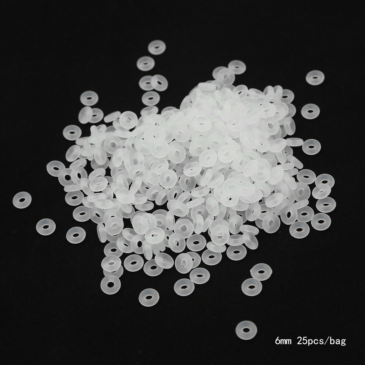 25Pcs/Bag White Rubber Clip Charms Safety Stopper Bead its Hole 2mm Original Fine Charm Bracelets & Necklaces DIY Accessories