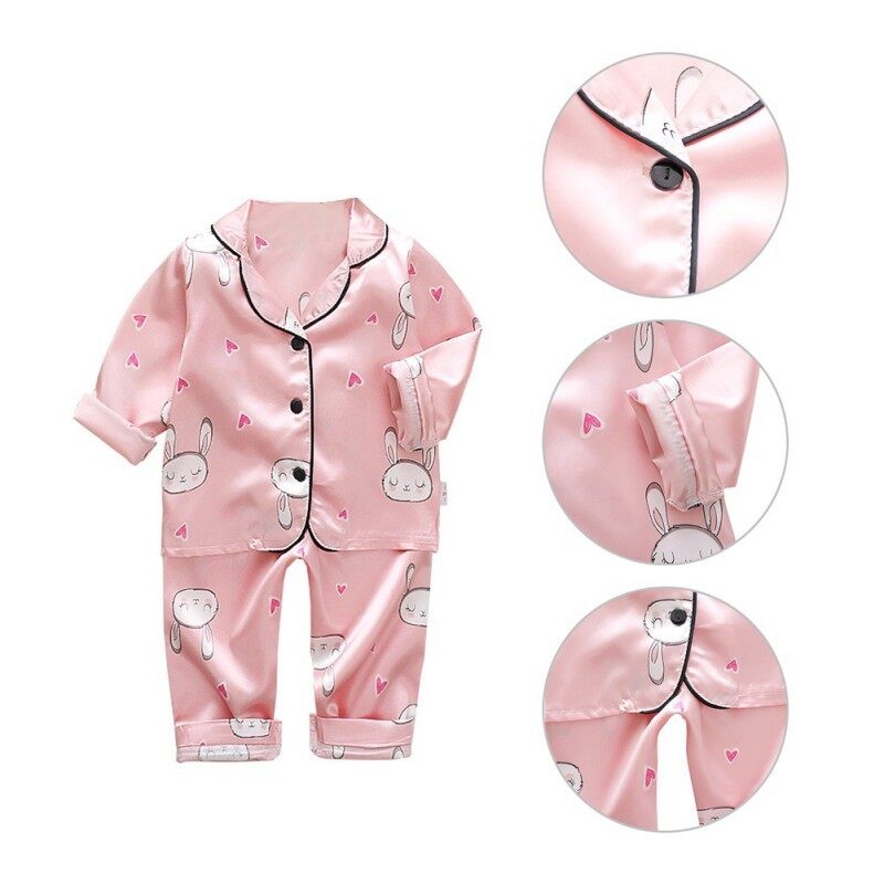 Nơi bán 2 Chiếc Áo Thu Đông Bé Bé Gái Bé Trai Dài Tay Hoạt Hình Thỏ + Áo Quần Đồ Ngủ Nữ Bộ Đồ Ngủ Mặc