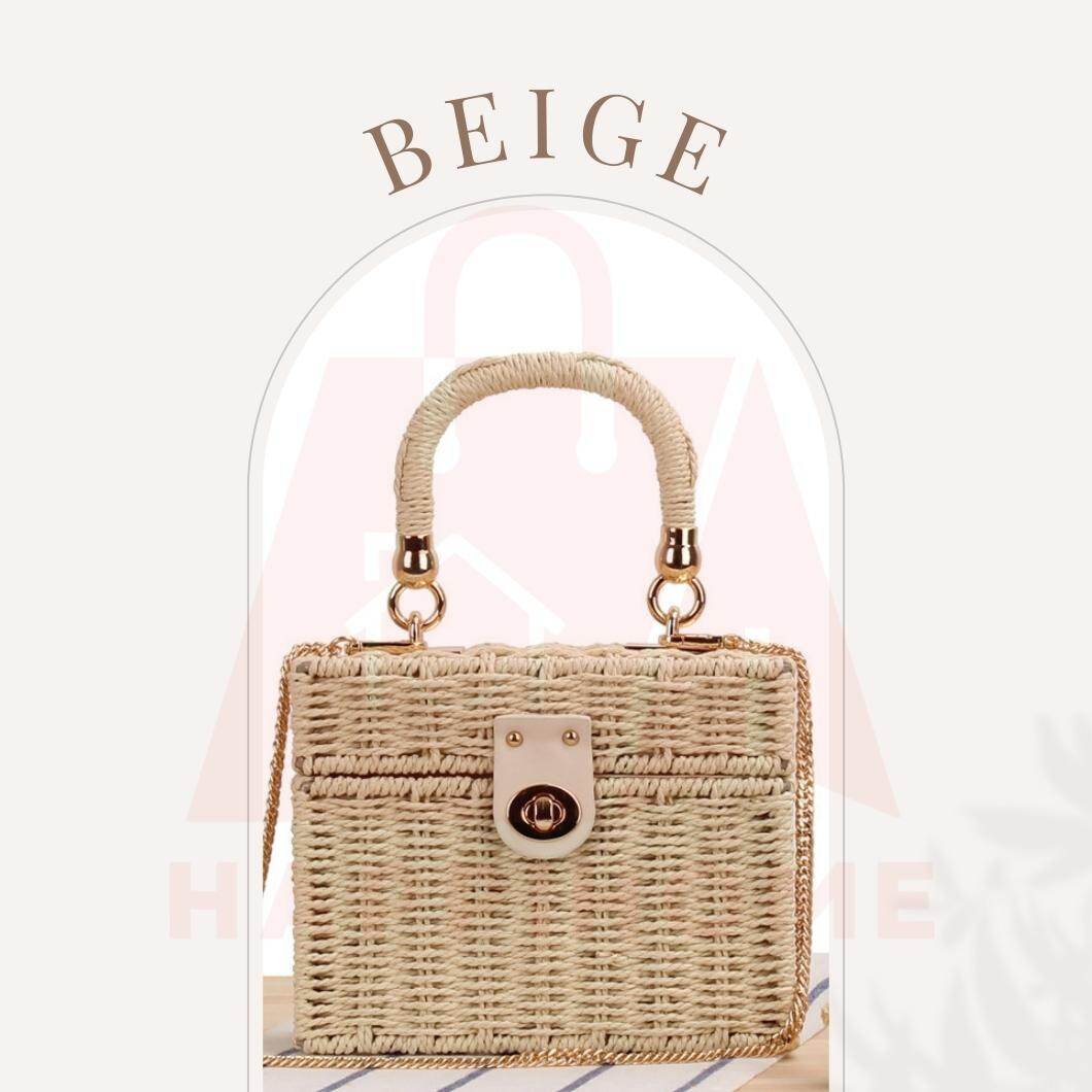Rattan Handbag Tote Bag Rotan Beg Tote Rotan Tenunan Tangan: Beg