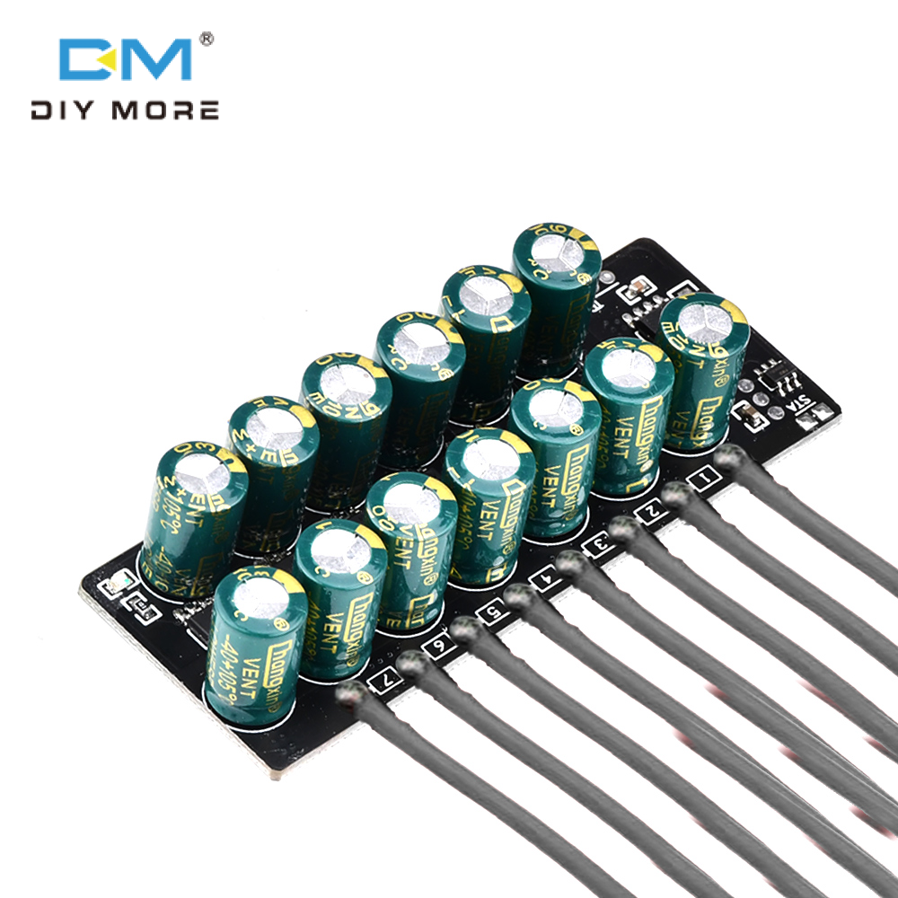 diymore Bộ Cân Bằng Cân Bằng Chủ Động 3S 4S 6S 7S 2A Tụ Điện Cân Bằng Pin Chủ Động Lithium Lifepo4 Truyền Năng Lượng