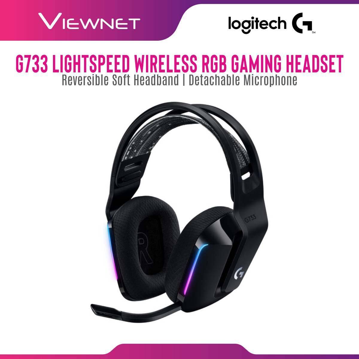 Logitech G733 Lightspeed Wireless RGB Gaming Headset with Lightspeed
