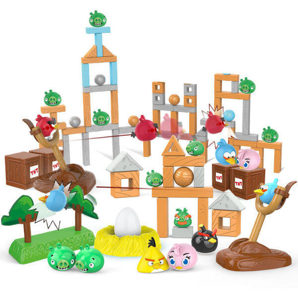 Angry Birds Toy Genuine Full Set of Catapult Childrens Building Block Board Game Boy 3 Puzzle Ejection Combination Toy
