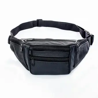 black leather belt bags