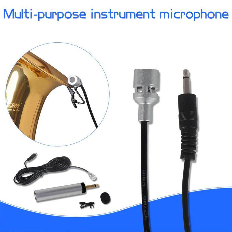 Mini Di Động Có Dây Electret Condenser Ve Áo Lavalier Cài Kẹp Dụng Cụ Âm Nhạc Mic Micro cho Đàn Guitar Sax Kèn Vĩ Cầm