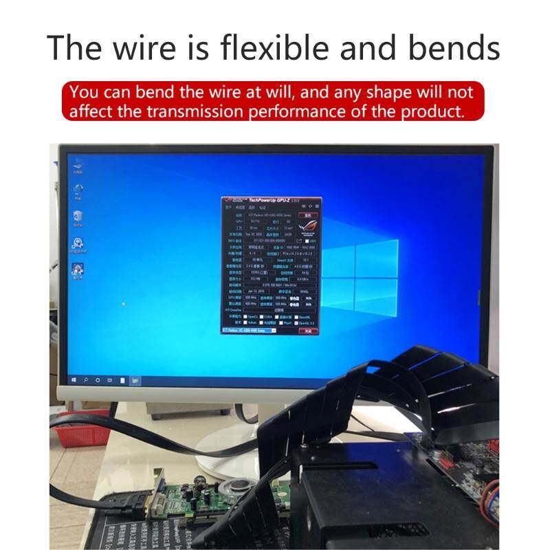 Full Speed 3.0 PCIE X16 Riser Cable Graphics Card Extension Cable PCI Express Riser Shielded Extender with antijam for GPU Vertical
