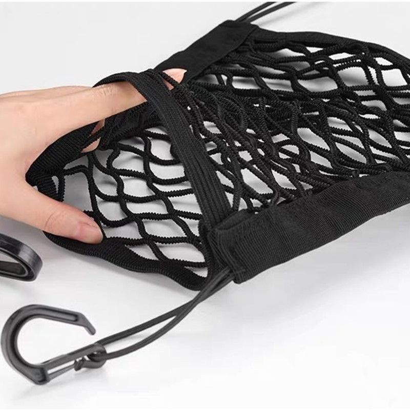 [HOT W] Car Styling Storage Elastic Net Mesh Seats Net Pocket Storage Bag Storage Net Auto Safe Driving Prevent Child Interference