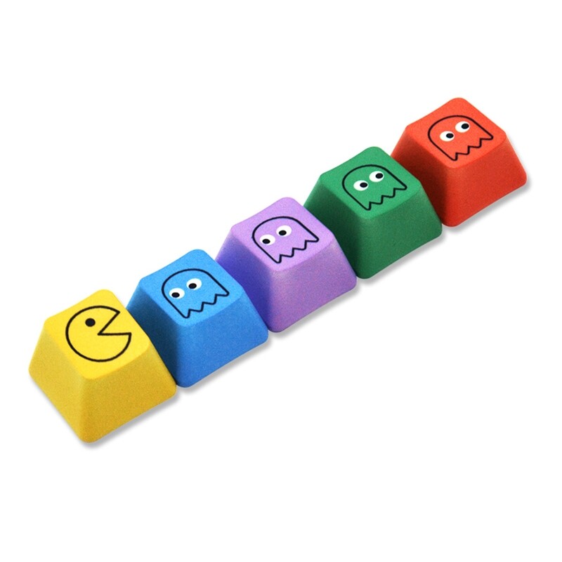 5-Key PBT Keycaps Dye Sublimation CMYK Cartoon OEM For Cherry/Kailh/Gateron MX Switches Mechanical Gaming Keyboard