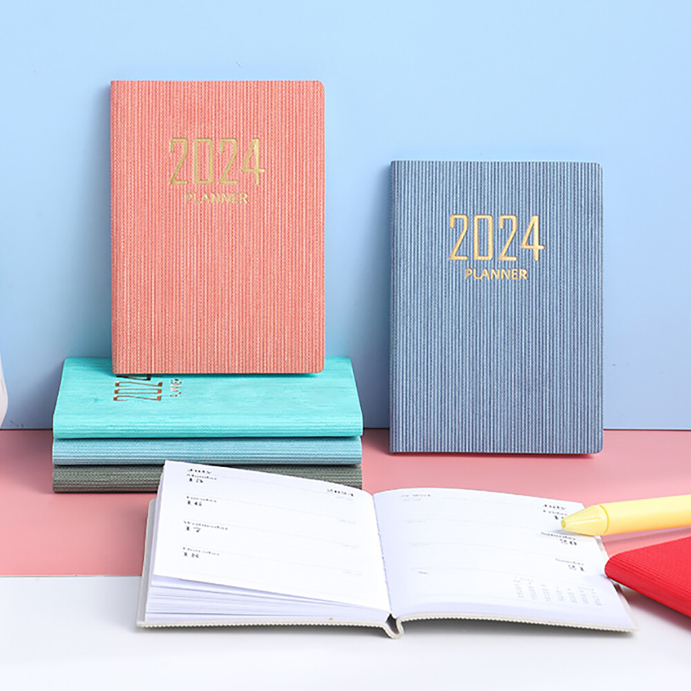 2024 Chương Trình Tổ Chức Hàng Ngày Tuần Kế Hoạch A7 túi mini Máy Tính Xách Tay 365 Ngày Notepad Nhật Ký kế hoạch hàng tháng Văn Phòng Trường Tạp Chí