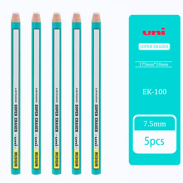 Japan Uni Ek-100 Pencil Eraser 1/3/5Pcs Roll Paper Eraser for School and Office Art Painting Art Sketch Detail Rubbing Supplies