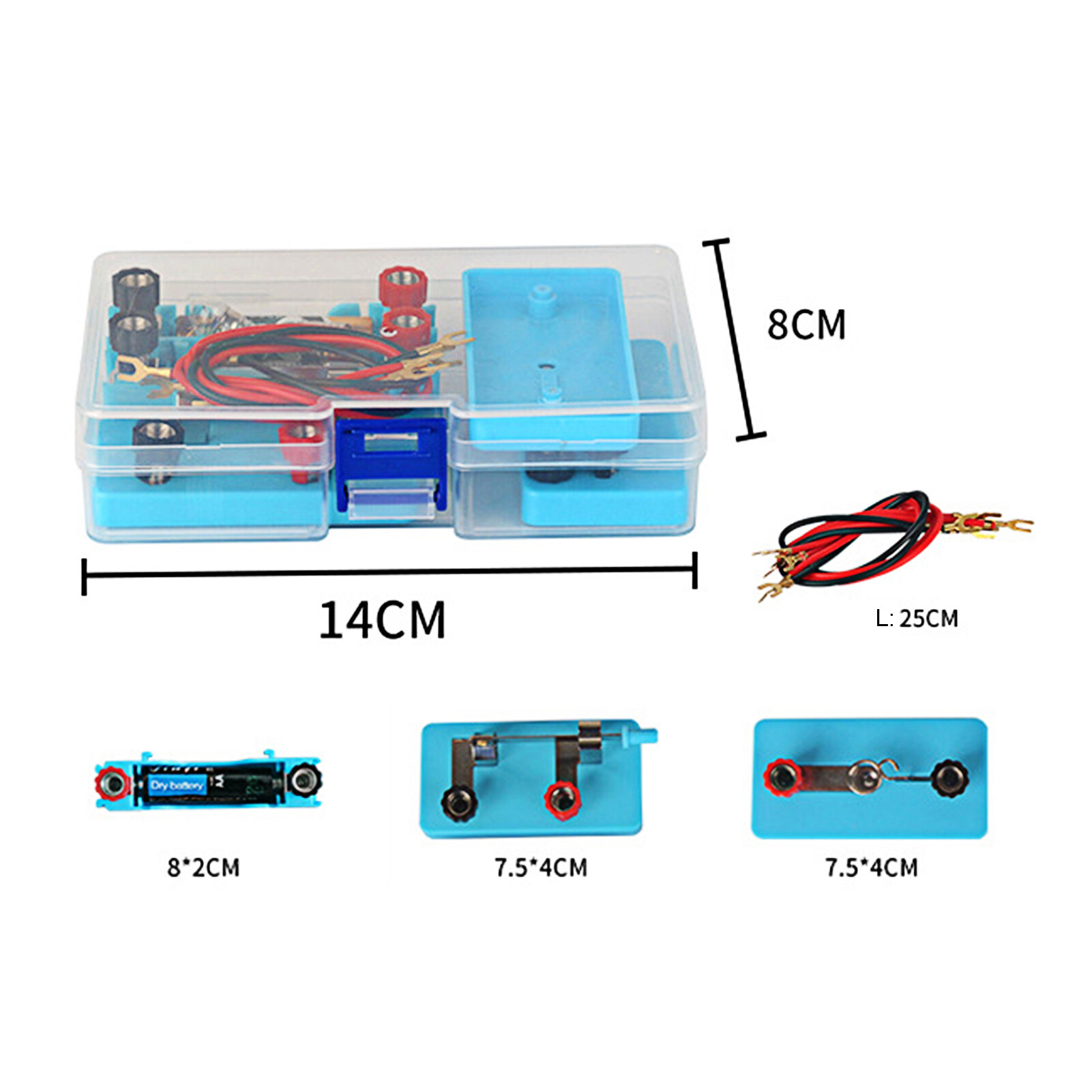 1 Set Educational Circuit Toy Creative Electrical Physics Science Lab Learning Circuit Kit for Children