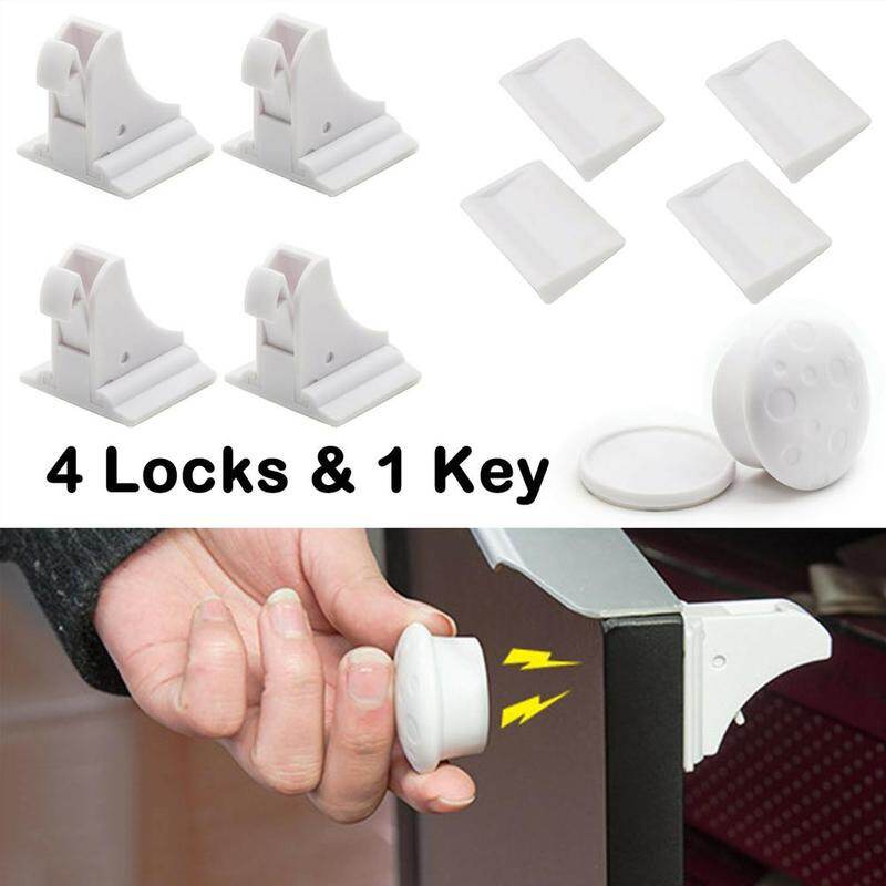 Magnetic Child Safety Lock Protection Baby Cabinet Door Locks Limiter Drawer Latch Invisible Security Lock