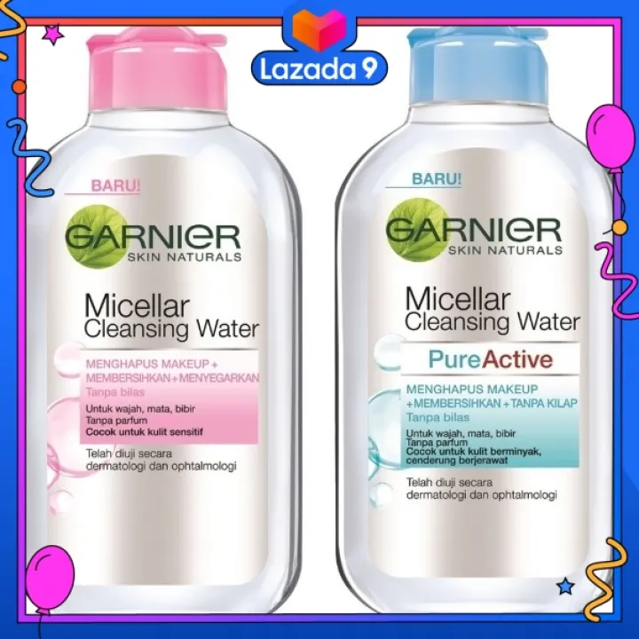 garnier makeup remover blue