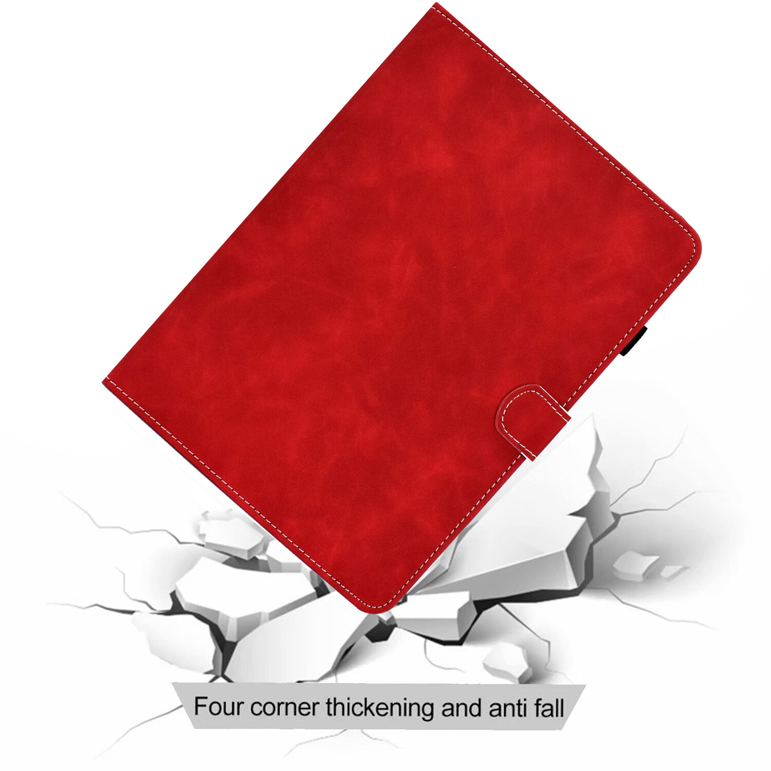 Flip Cover for 2020 Amazon Kindle Fire HD8 Casing HD8 Plus Business Solid Color Soft TPU Case with Card Slot Stand