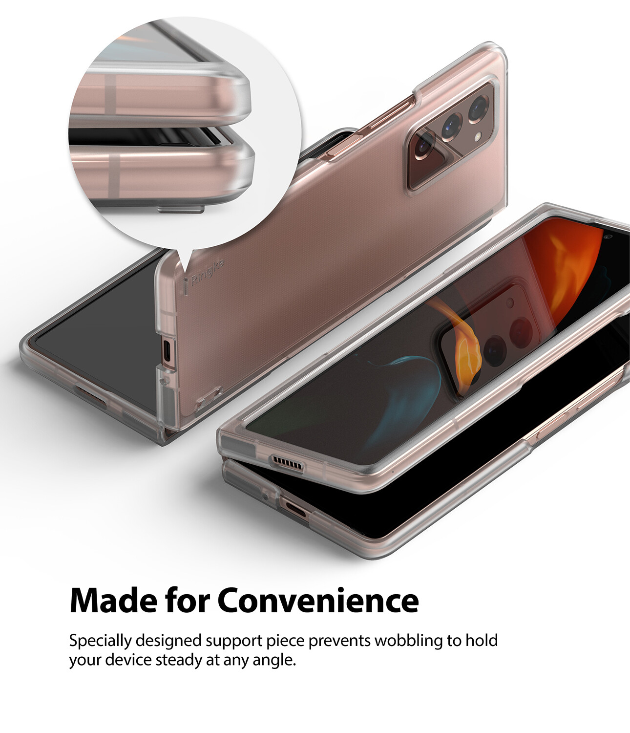 Ringke Slim Case Designed for Galaxy Z Fold 2 (2020) Matte Clear
