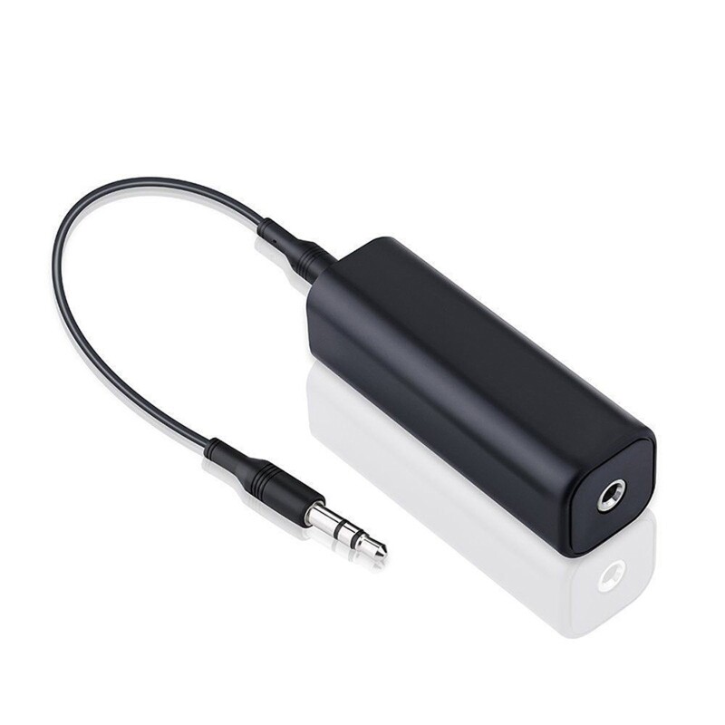 Ground Loop Noise Filter Isolator & 3.5mm Cable for Home Stereo Car -Audio System Ground Loop Noise Isolator