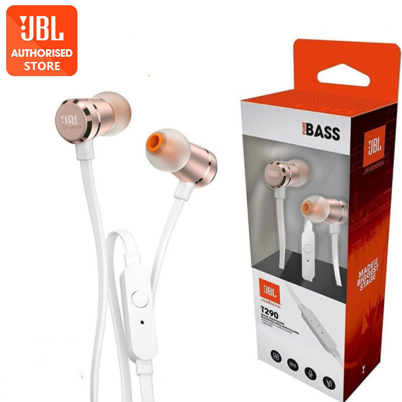 faint Grounds Joseph Banks Original JBL T290 In-Ear Headphones 3.5mm Jack Wired With Pure Bass High  Performance Sports Gaming Earphones with Universal Button Remote/Mic Harman  Aluminum For ios iPhone and Android Huawei/Xiaomi/oppo/vivo/Samsung | Lazada