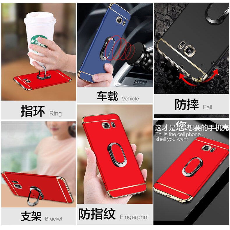 LANLIN For Samsung Galaxy Note 9 / Note 8 / Note 5 Phone Case Ultra Thin Matte Hard PC Holder Casing For Samsung Note 9 Case With Free Ring Stand Holder & String