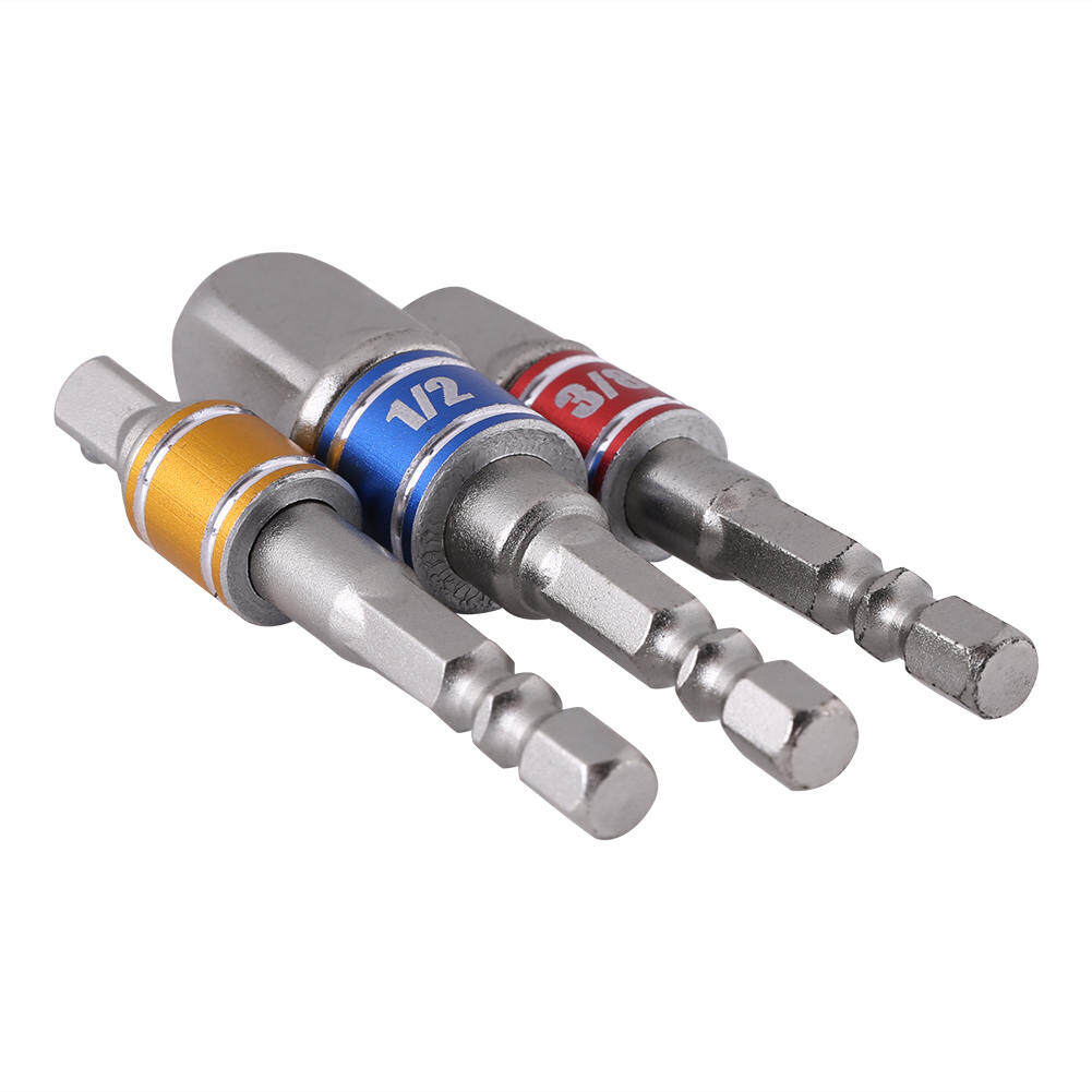 3 Cái Ổ Cắm Tuốc Nơ Vít Điện Đầu Chuyển Đổi Thanh Nối Dài Thân Lục Giác 1/4 Inch Tua Vít Ổ Cắm Điều Khiển