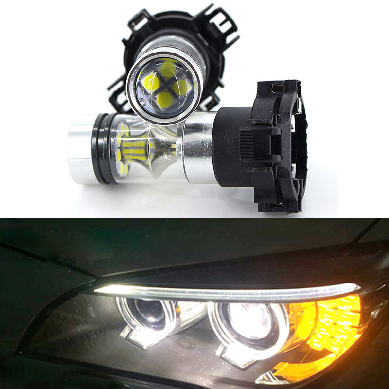 2 x no hyper flash white amber yellow ph24wy py24w led bulbs for bmw e92/e93 3 f10/f07 5 series e83/f25 x3 e70 x5 e71 x6 z4
