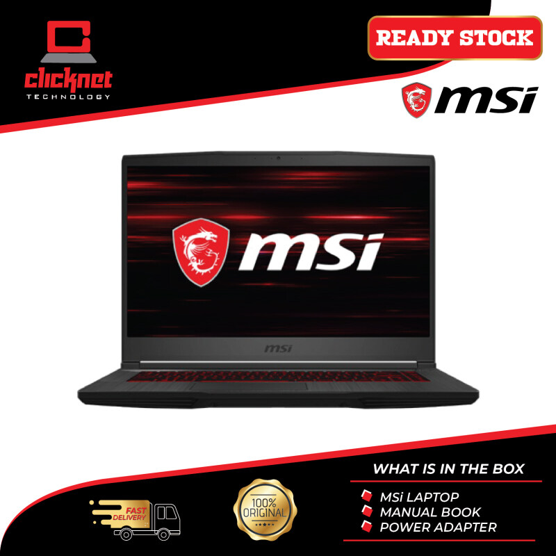 MSI Thin GF65 10SDR-1013 15.6 FHD 144Hz Gaming Laptop ( I7-10750H, 8GB, 512GB, GTX1660Ti 6GB, W10 ) Malaysia