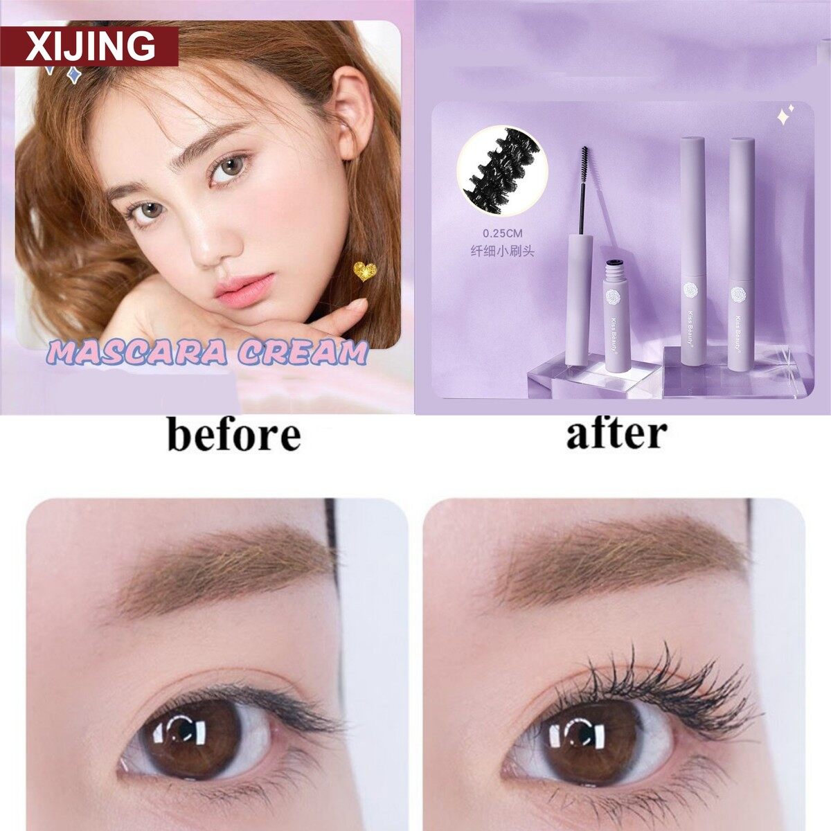 Long Curling Eyelash Waterproof Mascara Sweat-proof Non-caking Not Easy To Smudge