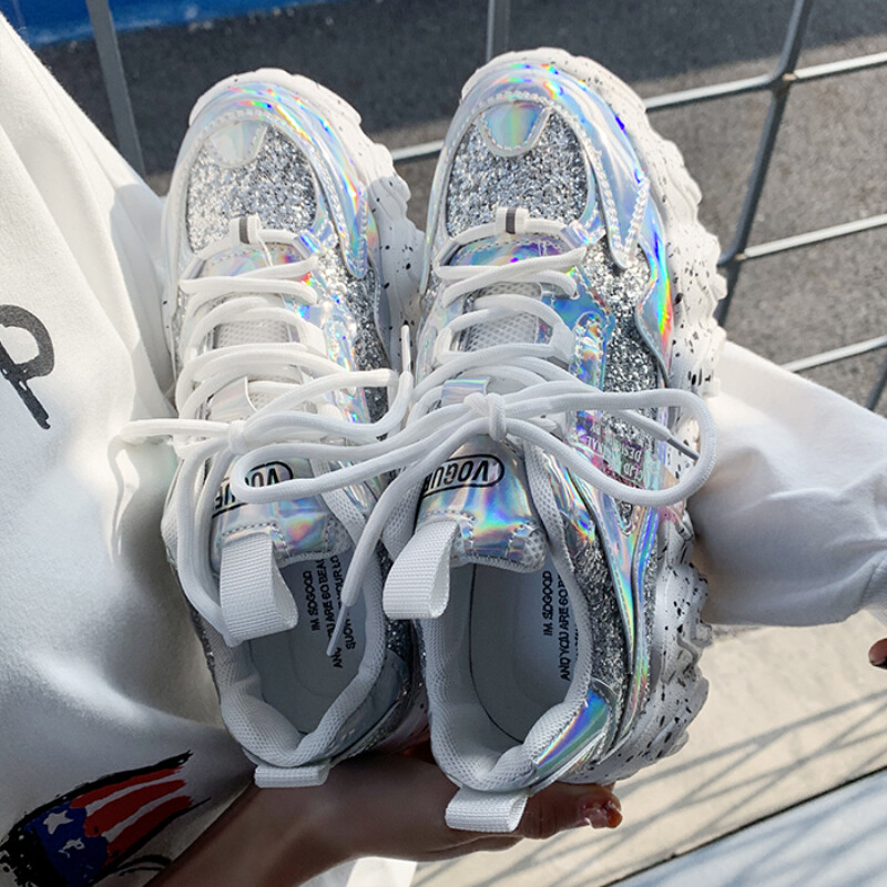muffin rhinestone sneakers