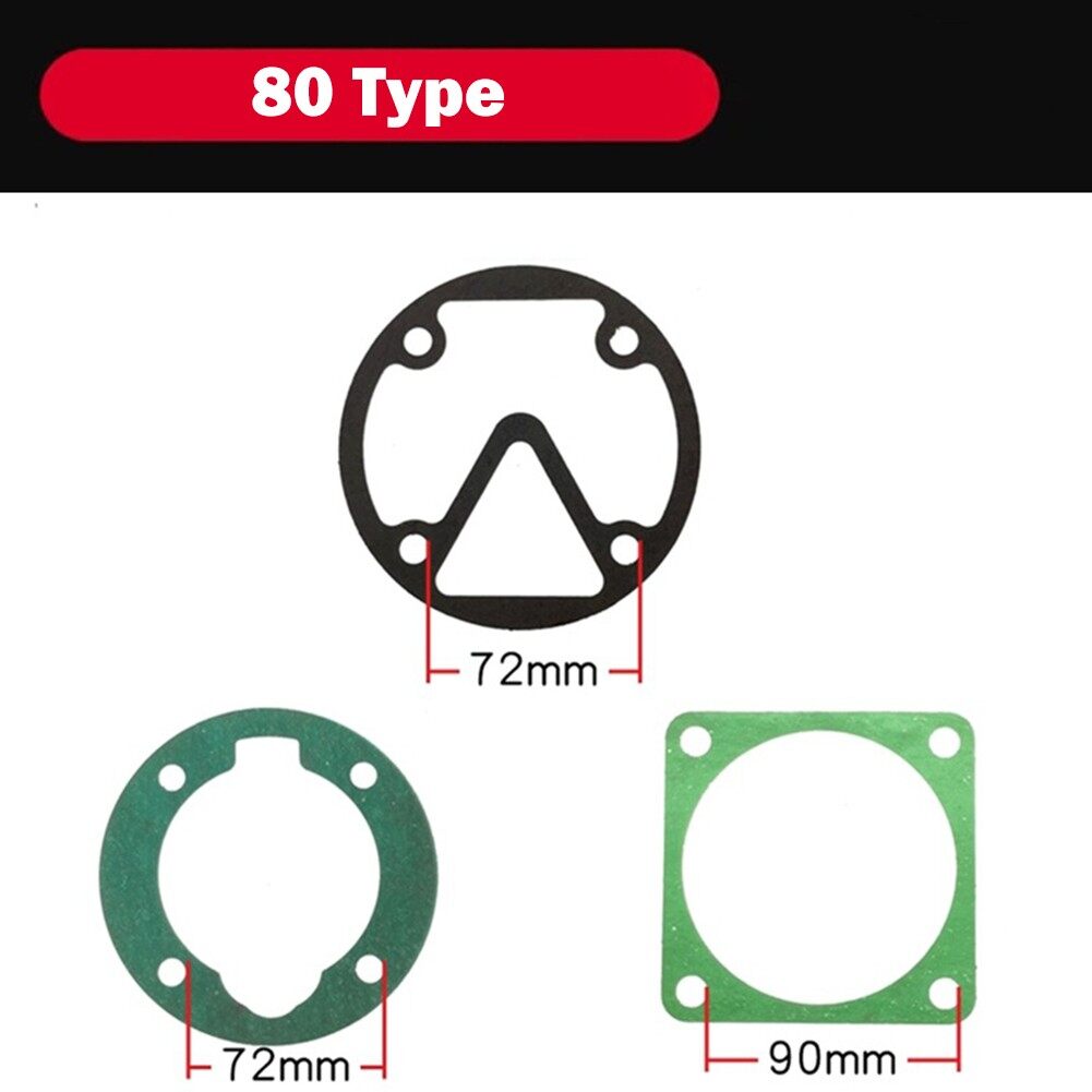 Toolstar Head Gasket Set For Air Compressor Piston Ring 51/65/80/90/95 Type Rebuild Kit