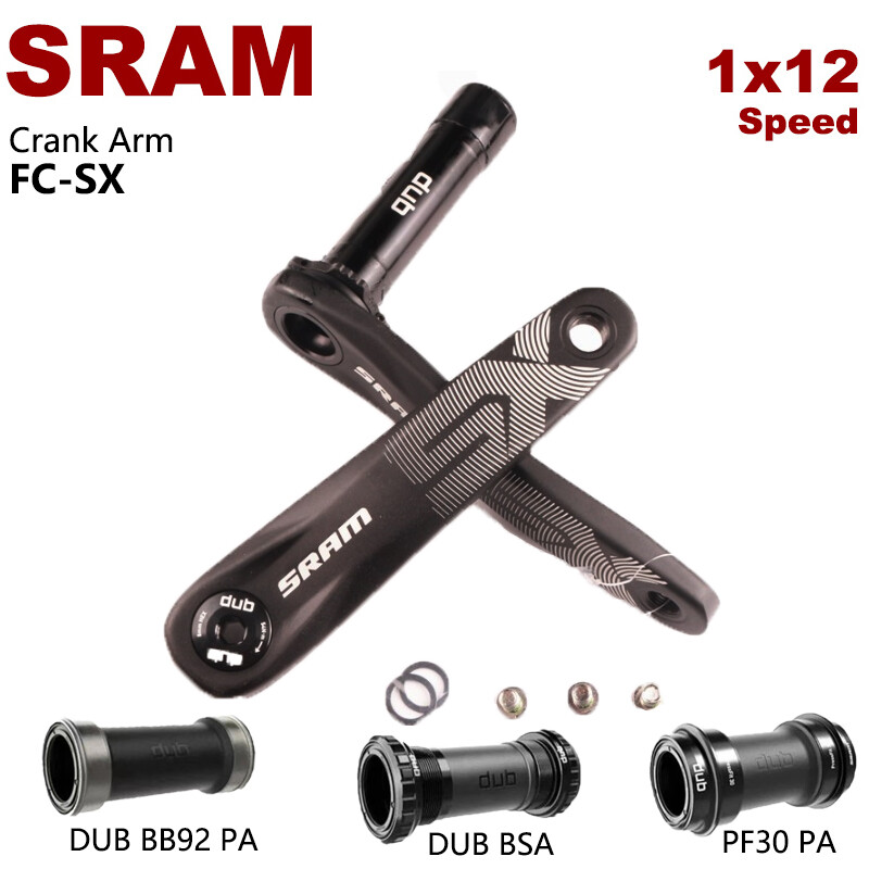 SRAM S996 DUB A1 Crank Arm 170mm with 8 Black Bolts main image 1