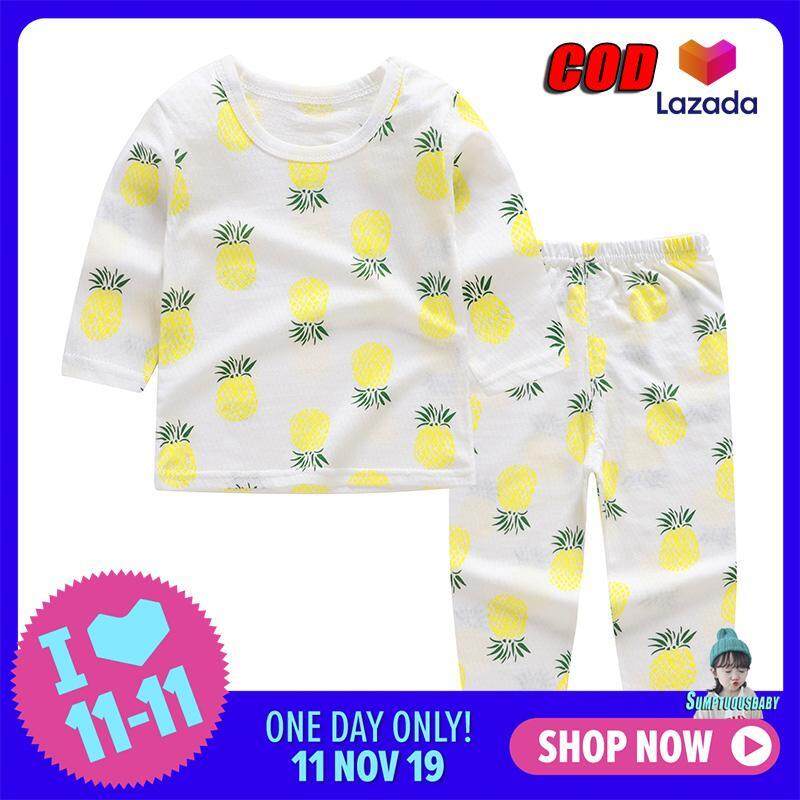 Nơi bán Tập Đi Cho Bé Trẻ Em Bé Trai Bé Gái Hoạt Hình In Trang Phục Bộ Dài Tay Áo + Quần Đồ Ngủ Bộ Đồ Ngủ