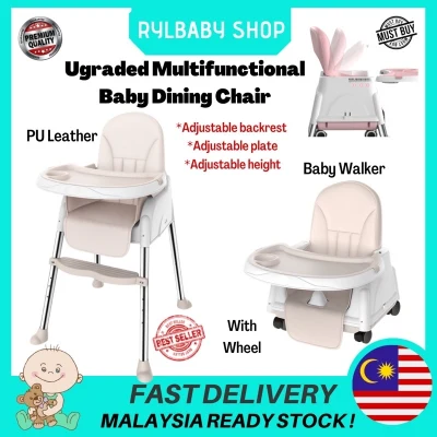 🔥8.8Ready Stock🔥 Upgraded Version Multifunctional Baby Kids Safety Dining High Chair Booster Seat With Wheels