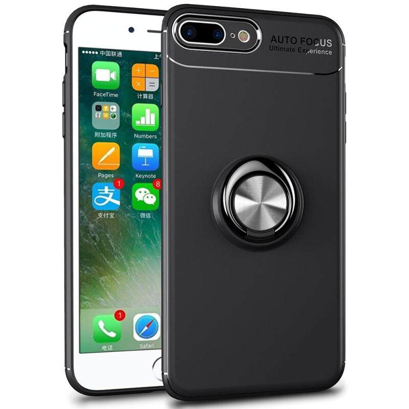 Giá iPhone 8 Plus Case, iPhone 7 Plus Case, Luxury Colorful Metal Magnetic Ring Soft Silicone Cover Phone Casing